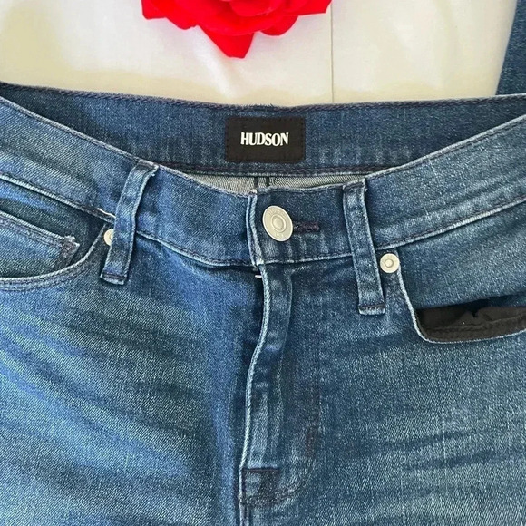 Hudson ankle raw hem skinny denim - Picture 4 of 9